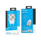 Astrum CH310 QC 3.0 dual color bőrbevonatos hálózati gyorstöltő (Quick Charge) 1xUSB 3,0A 18W