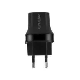   Astrum CH220 fekete prémium hálózati töltő 2.1A 2xUSB, 2x Smart IC 10W