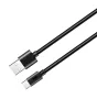 Astrum UT312 1,2m USB - Type-C csomagolt adatkábel, USB 2.0, 2A, fekete