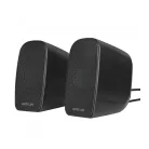 Astrum SU170 fekete 2.0 csatornás 3,5MM multimédia hangszóró USB-s áramellátással, hangerőszabályozóval, prémium hangzással 2 X 3W