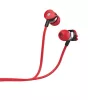 Astrum EB280 univerzális 3,5mm jack piros sztereó headset mikrofonnal, slim kábellel