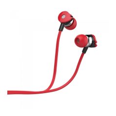  Astrum EB280 universal 3,5mm jack red stereo headset with microphone, extra deep bass, premium sound quality