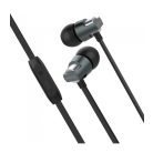 Astrum EB410 universal 3,5mm black, metal stereo headset with noise reduction microphone, premium sound