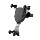 Astrum CW260 univerzális gravity autós tartó vezeték nélküli töltéssel szellőzőre, QI V1.2, 5V-1A / 9V-1.1A 10W