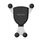 Astrum CW260 univerzális gravity autós tartó vezeték nélküli töltéssel szellőzőre, QI V1.2, 5V-1A / 9V-1.1A 10W