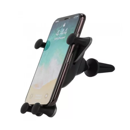 Astrum CW260 univerzális gravity autós tartó vezeték nélküli töltéssel szellőzőre, QI V1.2, 5V-1A / 9V-1.1A 10W