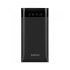 Astrum PB230 fekete Power Bank 10000MAH LED kijelzővel, 2A input, 2,1A/1A outputm Li-Polymer akkucellákkal új verzió 10W