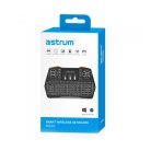 Astrum KW360 vezeték nélküli billentyűzet LED háttérvilágítással, multi-touch funkció (Smart TV kompatibilitás), angol kiosztás