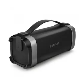   Astrum ST340 fekete hordozható bluetooth hangszóró FM rádióval, micro SD olvasóval, karpánttal, AUX, USB, EQ, 25W