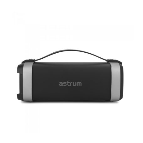 Astrum ST340 fekete hordozható bluetooth hangszóró FM rádióval, micro SD olvasóval, karpánttal, AUX, USB, EQ, 25W