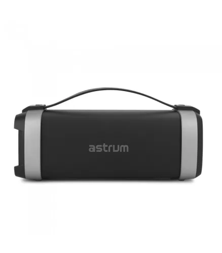 Astrum ST340 fekete hordozható bluetooth hangszóró FM rádióval, micro SD olvasóval, karpánttal, AUX, USB, EQ, 25W