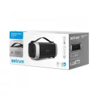 Astrum ST370 fekete hordozható bluetooth hangszóró FM rádióval, micro SD olvasóval, karpánttal, AUX, USB, EQ, 25W