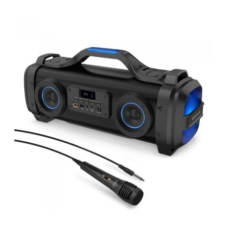 Astrum ST500 BoomBox hordozható karaoke bluetooth hangszóró FM rádióval, mikrofonnal, AUX, USB, 65W