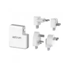 Astrum CW400 Prémium all in one utazó vezeték nélküli (5W) / hálózati töltő és power bank (6700mAh) 4 féle dugvillával 12W