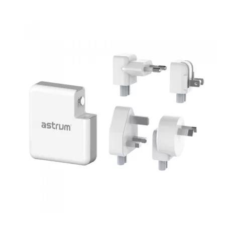 Astrum CW400 Prémium all in one utazó vezeték nélküli (5W) / hálózati töltő és power bank (6700mAh) 4 féle dugvillával 12W