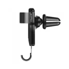 Astrum SH470 Gravity gumibevonatos autós tartó 3,5" - 6,3" szellőzőre, fekete-ezüst