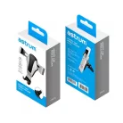 Astrum SH470 Gravity gumibevonatos autós tartó 3,5" - 6,3" szellőzőre, fekete-ezüst