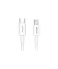 Astrum AC312 fehér Lightning (8Pin) - Type-C gyorstöltő adatkábel 20W 3A, MFI engedéllyel, 1M