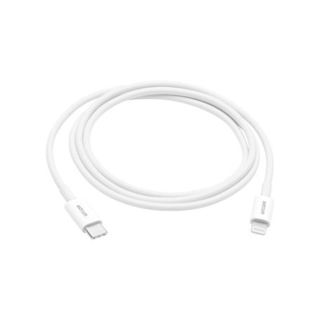 Astrum AC312 fehér Lightning (8Pin) - Type-C gyorstöltő adatkábel 20W 3A, MFI engedéllyel, 1M
