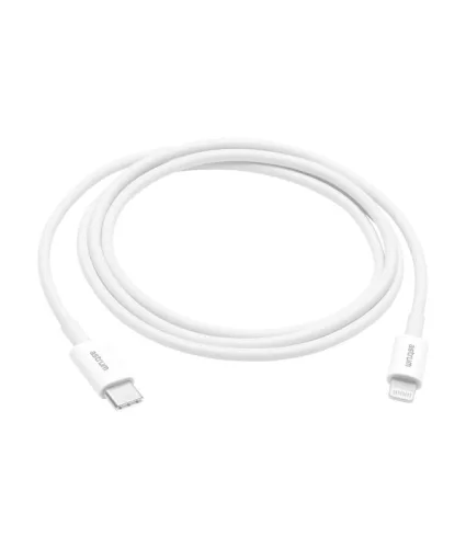 Astrum AC312 fehér Lightning (8Pin) - Type-C gyorstöltő adatkábel 20W 3A, MFI engedéllyel, 1M