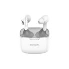 Astrum ET320 BT V5.1 sztereo TWS headset dual mikrofonnal, USB-C töltőtokkal, fehér