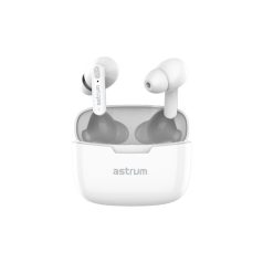   Astrum ET320 BT V5.1 sztereo TWS headset dual mikrofonnal, USB-C töltőtokkal, fehér