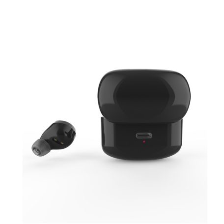 Astrum ET350 BT V5.1 sztereo TWS headset zajszűrős mikrofonnal, USB-C töltőtokkal, fekete
