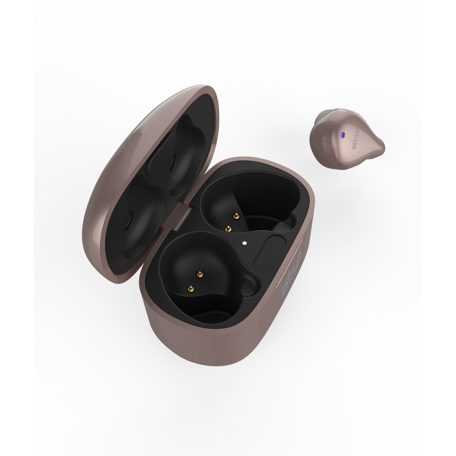 Astrum ET350 BT V5.1 sztereo TWS headset zajszűrős mikrofonnal, USB-C töltőtokkal, arany