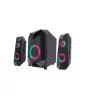 Astrum SM060 2.1 multimédia hangfal szett színes LED világítással, 3,5MM Jack/USB, Bluetooth, 30W