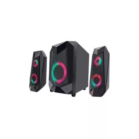 Astrum SM060 2.1 multimédia hangfal szett színes LED világítással, 3,5MM Jack/USB, Bluetooth, 30W