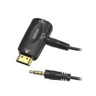 Astrum DA480 HDMI - VGA + 3.5mm Jack adapter fekete