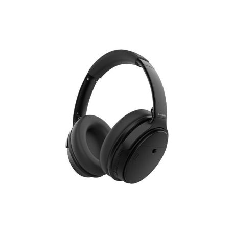 Astrum HT310 sztereó fekete bluetooth 5.0 összecsukható fejhallgató beépített FM rádióval, microSD olvasóval, mikrofonnal, bőr fülpárnákkal