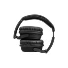 Astrum HT310 sztereó fekete bluetooth 5.0 összecsukható fejhallgató beépített FM rádióval, microSD olvasóval, mikrofonnal, bőr fülpárnákkal