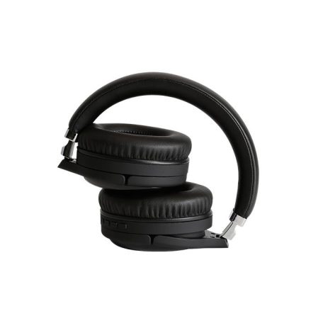 Astrum HT380 sztereó fekete bluetooth 5.0 ANC aktív zajszűrős fejhallgató beépített mikrofonnal, bőr fülpárnákkal
