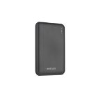 Astrum PB430 10000mAh fekete fémházas gyorstöltő PD power bank 22,5W, 1X QC 3.0 USB-A, 1XUSB-C, li-polymer cellákkal, LED indikátorral