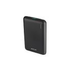 Astrum PB430 10000mAh fekete fémházas gyorstöltő PD power bank 22,5W, 1X QC 3.0 USB-A, 1XUSB-C, li-polymer cellákkal, LED indikátorral