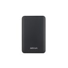 Astrum PB440 10000mAh fekete fémházas gyorstöltő PD power bank 22,5W, 2X QC 3.0 USB-A, 1XUSB-C, li-polymer cellákkal, LED indikátorral
