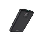 Astrum PB450 10000mAh fekete fémházas gyorstöltő PD power bank 22,5W, 1X QC 3.0 USB-A, USB-C, li-polymer cellákkal, LCD