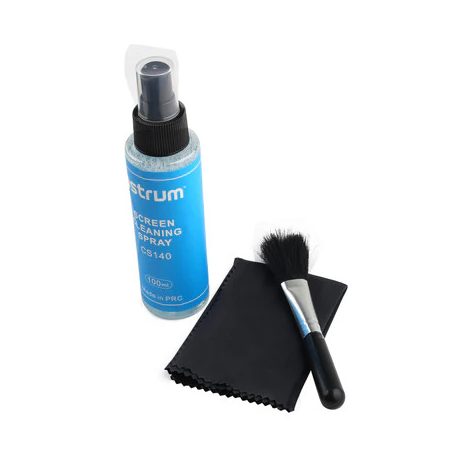 Astrum CS140 3 in 1 LCD kijelző tisztító szett, 100ml folyadék | kendő | ecset