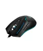 Astrum MG210 3200DPI 6D vezetékes fekete gamer optikai egér, erősített kábellel, 7 színű LED világítással