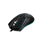Astrum MG210 3200DPI 6D vezetékes fekete gamer optikai egér, erősített kábellel, 7 színű LED világítással