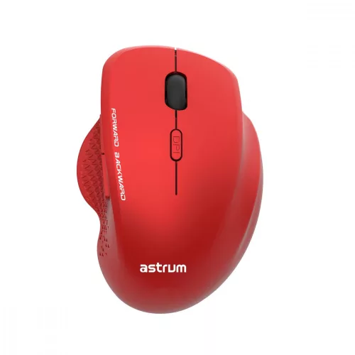 Astrum MW280 2.4GHz vezeték nélküli 1600DPI 6 gombos optikai egér piros