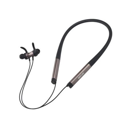 Astrum ET410 univerzális fekete BT 5.0 nyak köré fonódó mágneses sztereo IPx5 vízálló bluetooth headset mikrofonnal
