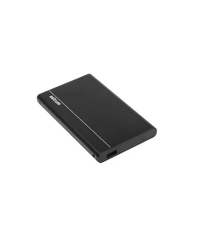 Astrum EN280 fekete 2.5" slim alumínium merevlemez (HDD/SSD) ház USB2.0 SATA-II/ SATA-III