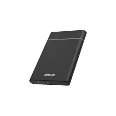   Astrum EN310 fekete 2.5" slim alumínium merevlemez (HDD/SSD) ház USB3.0 SATA-II/ SATA-III