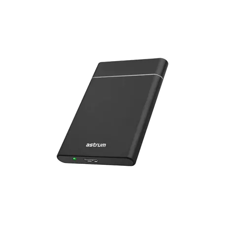 Astrum EN310 fekete 2.5" slim alumínium merevlemez (HDD/SSD) ház USB3.0 SATA-II/ SATA-III