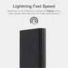 Astrum EN100 fekete slim alumínium merevlemez (M2 SSD) ház USB3.0 Type-C csatlakozóval