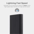 Astrum EN100 fekete slim alumínium merevlemez (M2 SSD) ház USB3.0 Type-C csatlakozóval