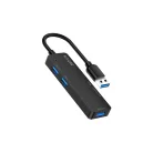 Astrum 1xUSB3.0, 2xUSB2.0, 1xSD, 1xTF HUB USB csatlakozóval fekete UH020