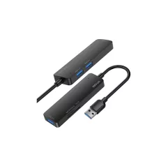   Astrum 1xUSB3.0, 2xUSB2.0, 1xSD, 1xTF HUB USB csatlakozóval fekete UH020